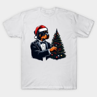 Rottweiler Dog Christmas T-Shirt